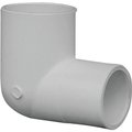 Lasco Reducing Pipe Elbow, 34 x 12 in, Slip, 90 deg Angle, PVC, White, SCH 40 Schedule, 280 psi Pressure 406101BC